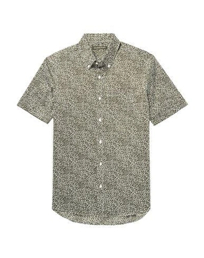 Michael Kors Patterned Shirt In Military Green