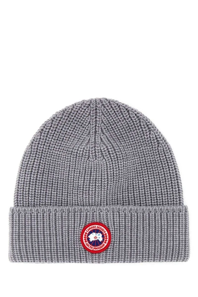 Canada Goose Artic Disc Grey Wool Beanie