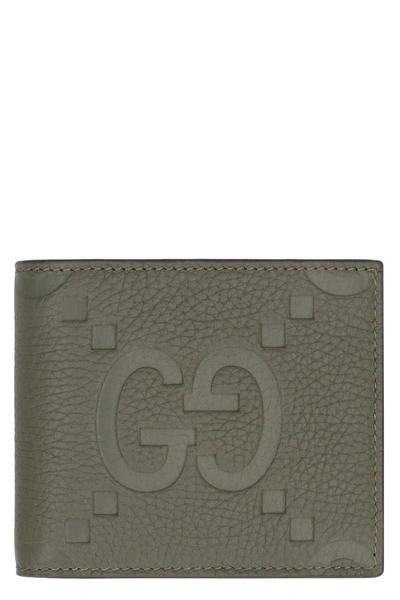 Gucci Jumbo Gg Print Wallet In Panna