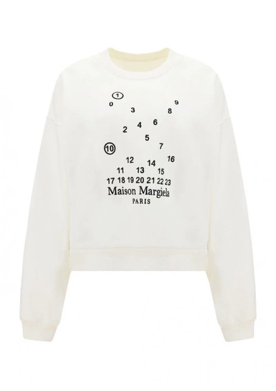 Maison Margiela Sweatshirts In White