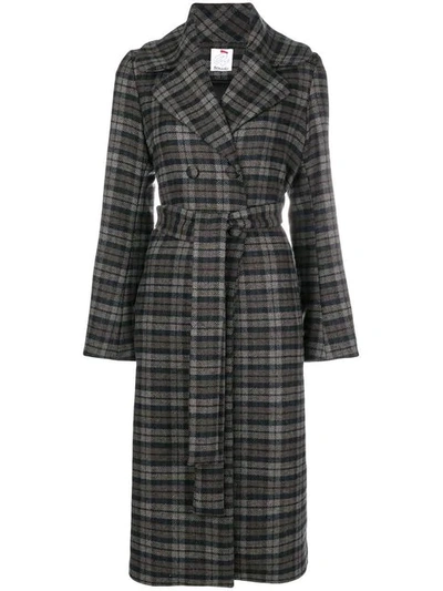 Ultràchic Checked Coat - Brown