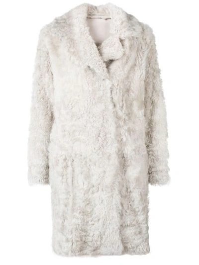 Drome Reversible Fur Coat - Neutrals