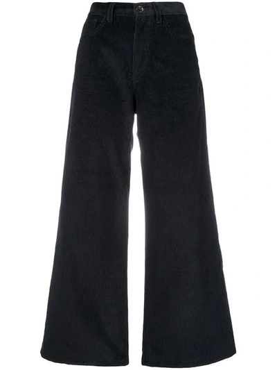 Nine In The Morning Wide Leg Corduroy Trousers In Blue