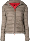 Save The Duck Hooded Padded Jacket - Neutrals