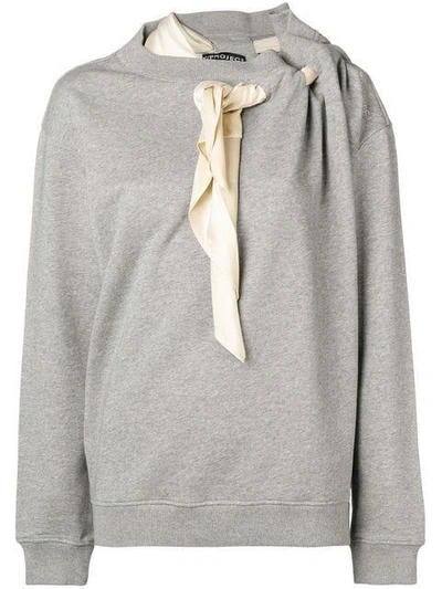 Y/project Deconstructed Sweatshirt In Grey