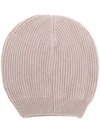 Fabiana Filippi Ribbed Knit Beanie - Grey