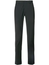Dondup Tailored Fitted Trousers In Black