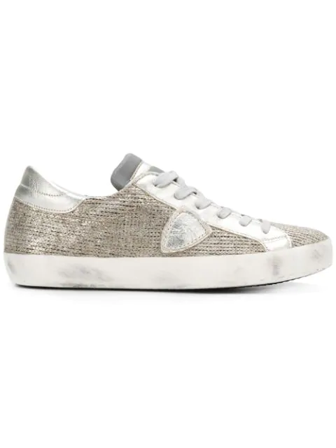 philippe model metallic sneakers