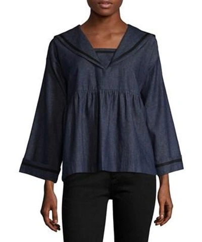 Anna Sui Trimmed Blouse In Nocolor