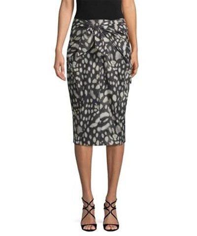 Max Mara Calca Printed Pencil Skirt In Nocolor