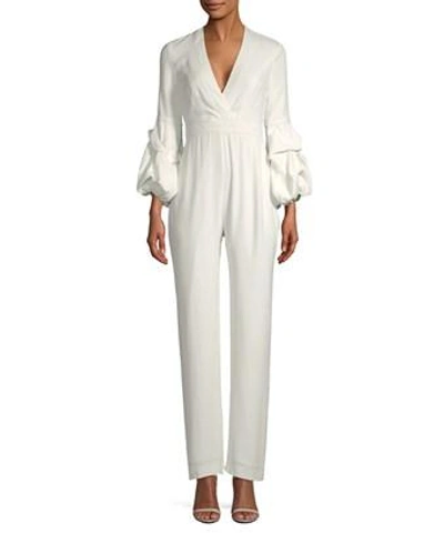 Alexis Balloon Sleeve Jumpsuit In Nocolor