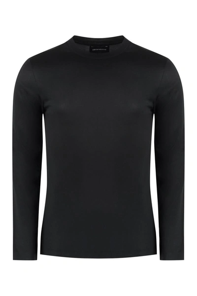 Ea7 Emporio Armani Long Sleeve T-shirt In Black