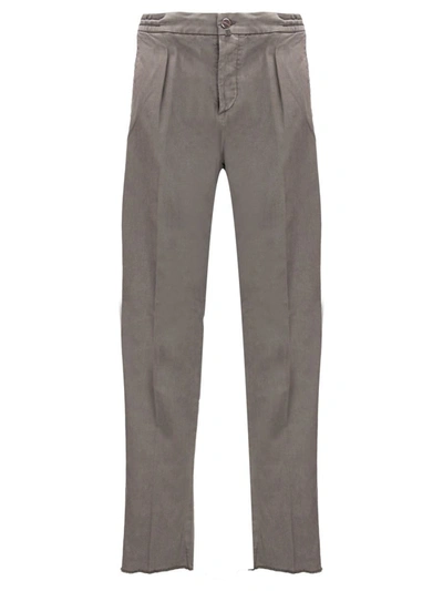 Kiton Trousers In Dove Grey