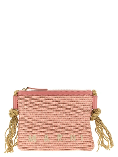 Marni 'marcel Summer Bag' Crossbody Bag In Pink