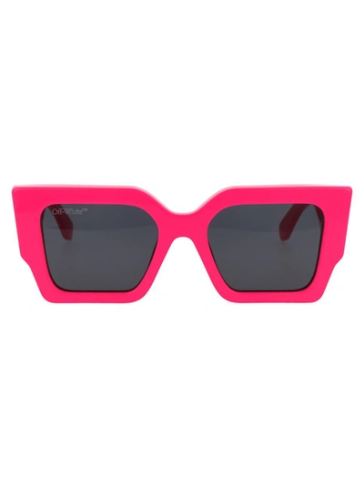 Off-white Sunglasses In 6807 Fuchsia