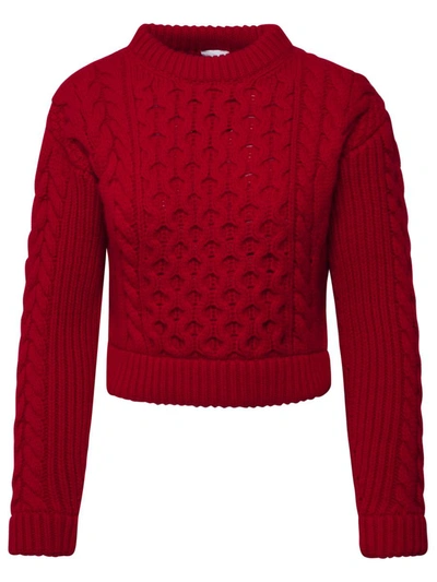 Patou Red Wool Blend Sweater