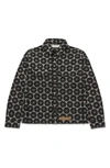 Honor The Gift Legacy Eyelet Embroidered Button-up Shirt In Black