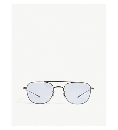 Oliver Peoples Kress Aviator Sunglasses In Grey