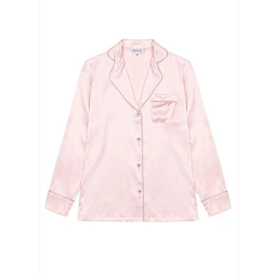 Radice Elisabetha Silk Pyjama In Candy Rose - Top