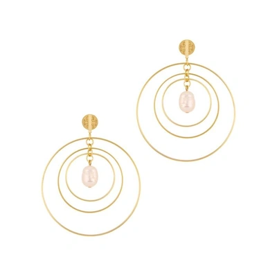 Tory Burch Gold-tone Hoop Earrings