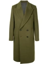 Wooyoungmi Olive Double-breasted Wool-blend Coat In Green