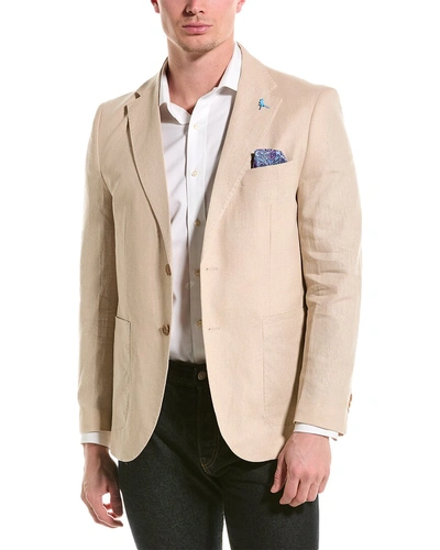 Tailorbyrd Linen-blend Sport Coat In Beige