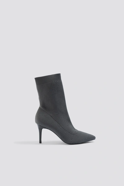 Na-kd Sporty Sock Boots - Grey