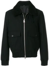 Ami Alexandre Mattiussi Zipped Jacket In Black