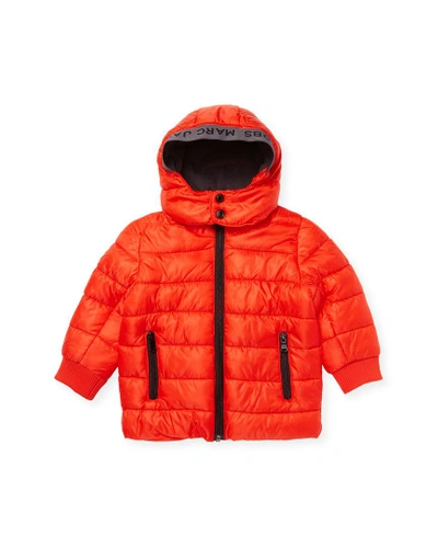 Little Marc Jacobs Quilted Hoodie Jacket In Nocolor