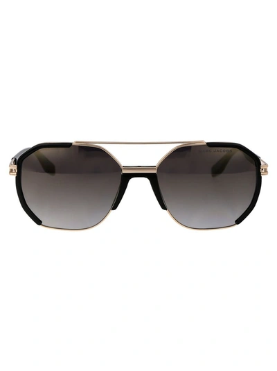Marc Jacobs Marc 749/s Sunglasses In Rhlfq Gold Blck
