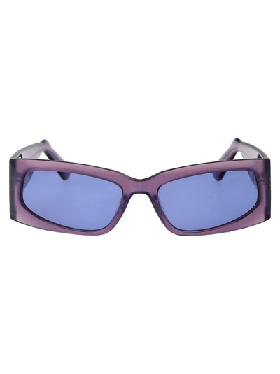 Gcds Gd0035 Sunglasses In 83v Viola/altro/blu