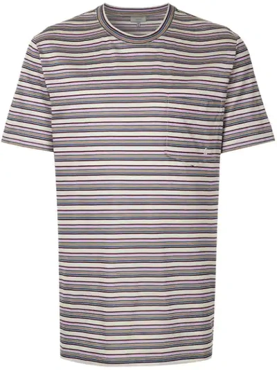 Lanvin Striped T-shirt In Purple In Multicolour