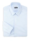 Versace Button-front Dress Shirt In Light Blue