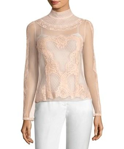 Dolce & Gabbana Silk Lace Blouse In Nocolor