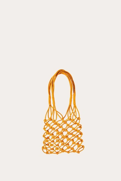 Little Liffner Knotted Mini Tote In Orange