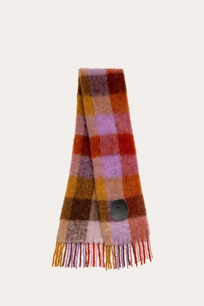 Little Liffner Pull Through Scarf Colorful Check In Multi