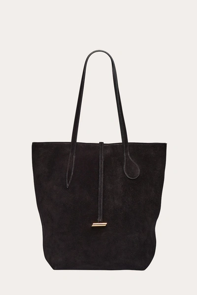 Little Liffner Tall Sprout Tote Black Suede