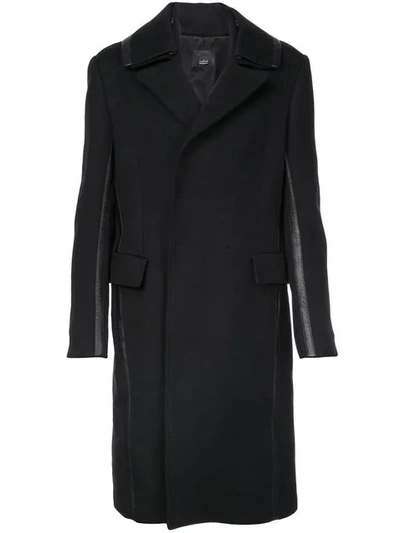 Thamanyah Oversized Trench Coat In Black