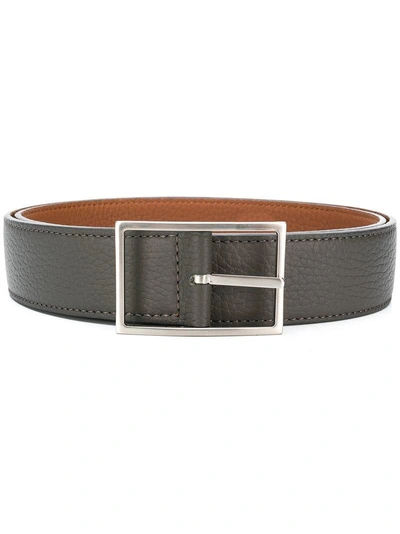 Simonnot Godard Square Buckle Belt - Grey