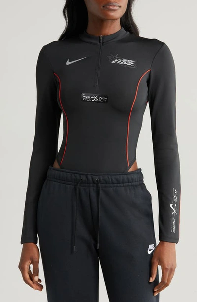 Nike X Megan Thee Stallion Long Sleeve Bodysuit In Black