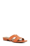 Dune London Loupe Slide Sandal In Orange