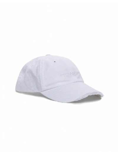 Vetements Monday Distored Cotton Cap In White