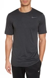 Nike Hyper Dry Training T-shirt In Black/ Anthracite/ Hematite