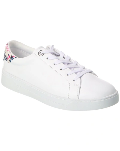 Ted Baker Fikina Leather Sneaker In White