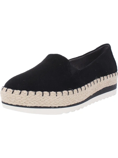 Dr. Scholl's Shoes Discovery Womens Padded Insole Comfort Espadrilles In Black