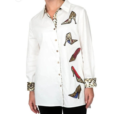 Berek A Row Of Stilettos Shirt In White