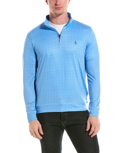 Tailorbyrd Performance 1/4-zip Pullover In Blue