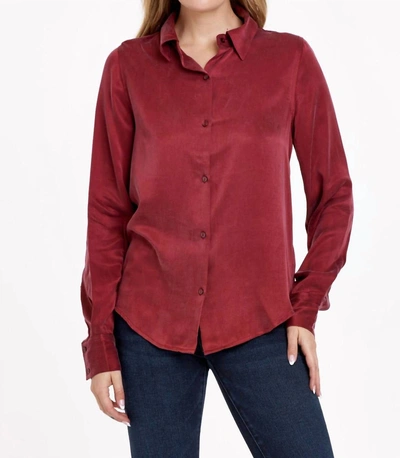 Dear John Denim Birdie Top In Sangria In Yellow