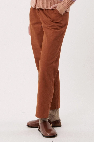 Frnch Charlie Pants In Ochre In Black