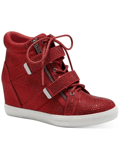 Inc Debby Womens Rhinestone Casual And Fashion Sneakers In Red